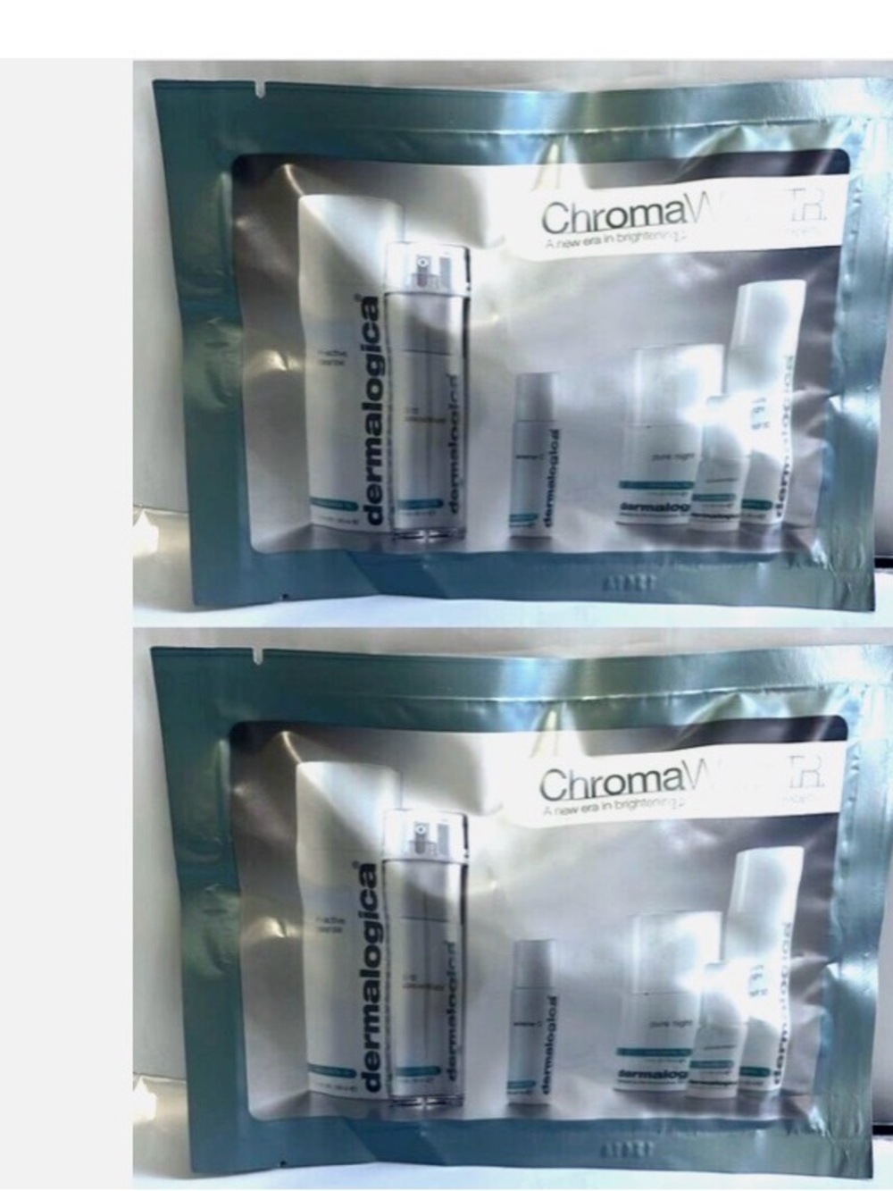Dermalogica ChromaWhite TR Travel Kit - Light Blue Pouches- 2 pouches